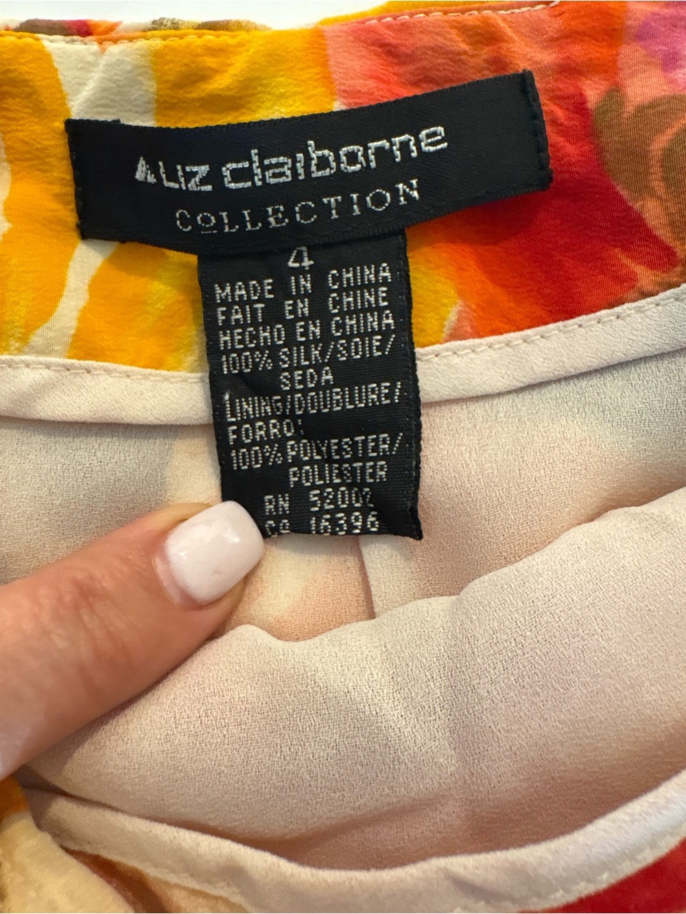 Vintage Liz Claiborne Collection 100% Silk Floral Wrap Midi Skirt | Y2K - Picture 3 of 7